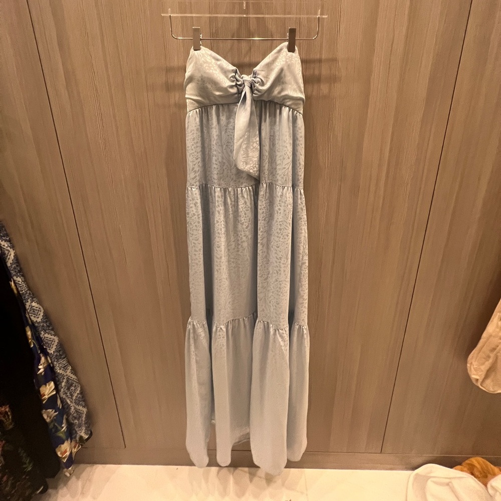house of harlow x revolve light blue maxi dress